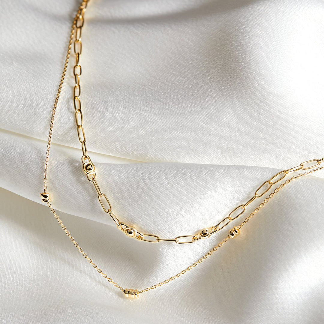 Gold Orb Link Chunky Chain Necklace - Ania Haie