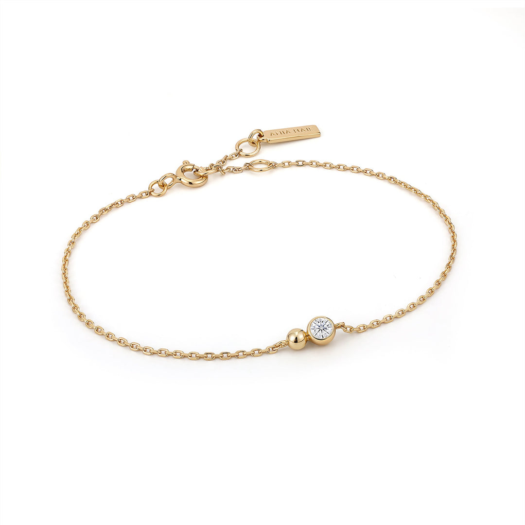 Gold Orb Sparkle Chain Bracelet - Ania Haie