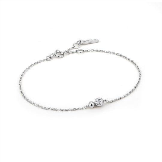 Silver Orb Sparkle Chain Bracelet - Ania Haie