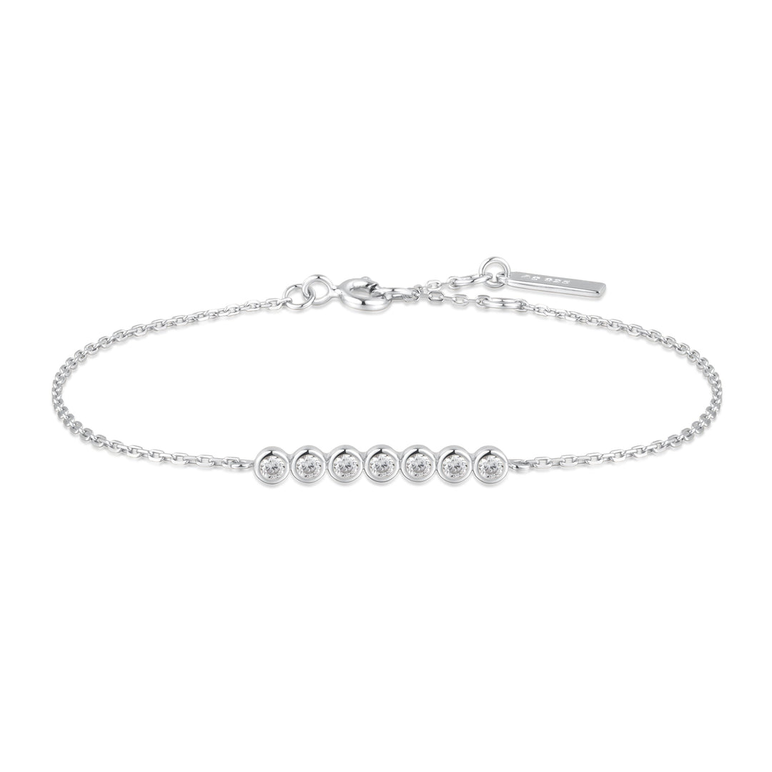 Silver Bezel Set Bracelet - Ania Haie