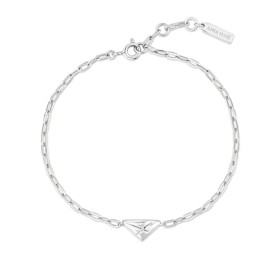 Silver Triangle Kiss Bracelet - Ania Haie