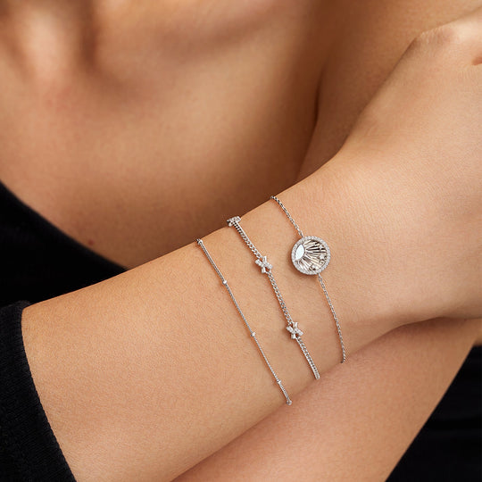 Silver Shiny Sun Stars Bracelet - Ania Haie