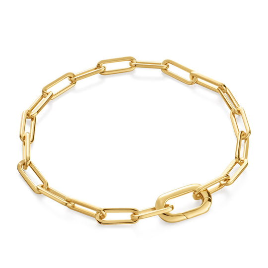 Gold Linked Chunky Bracelet - Ania Haie