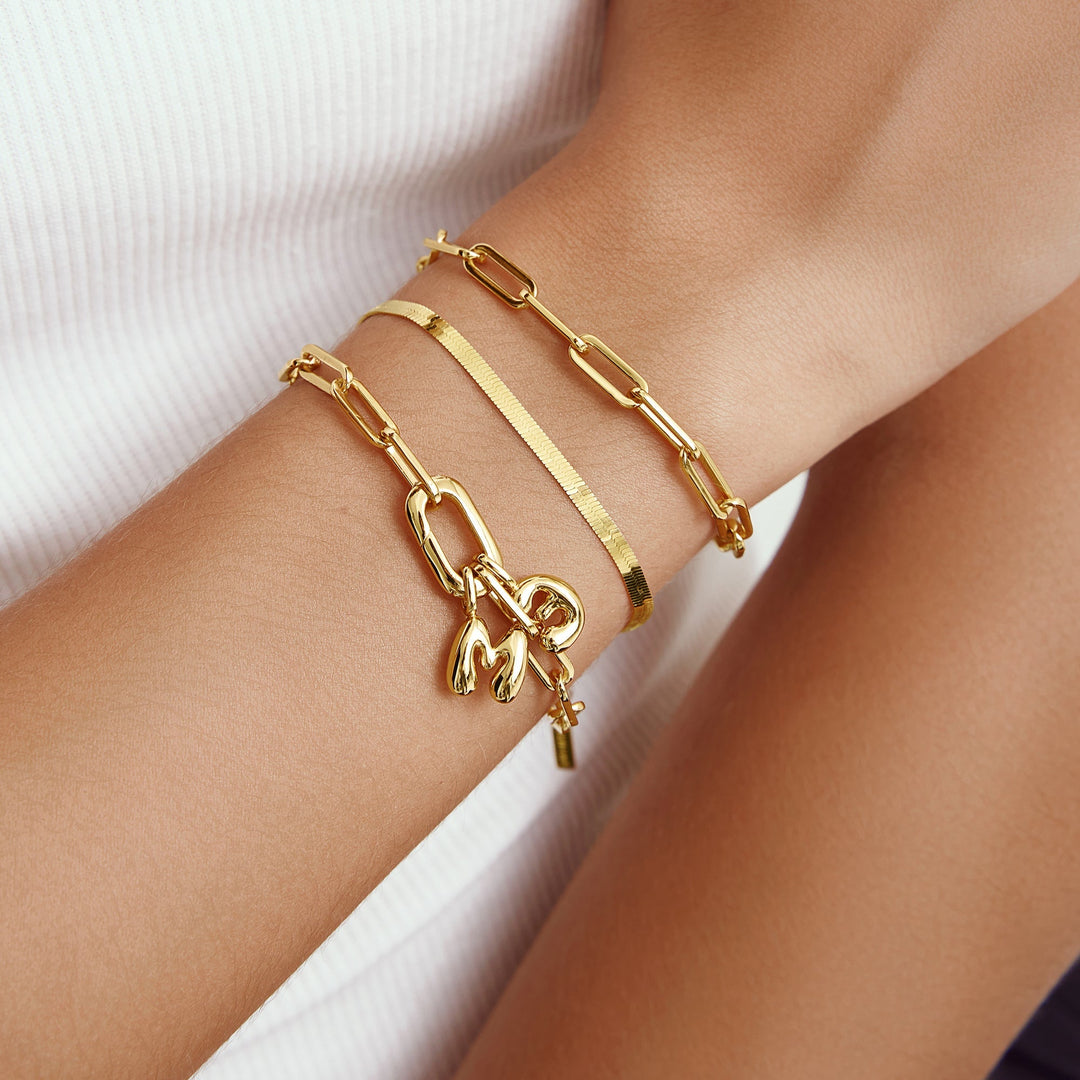 Gold Linked Chunky Bracelet - Ania Haie