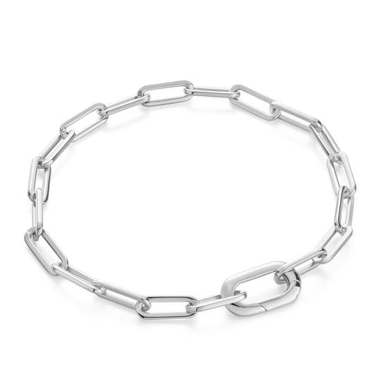 Silver Linked Chunky Bracelet - Ania Haie