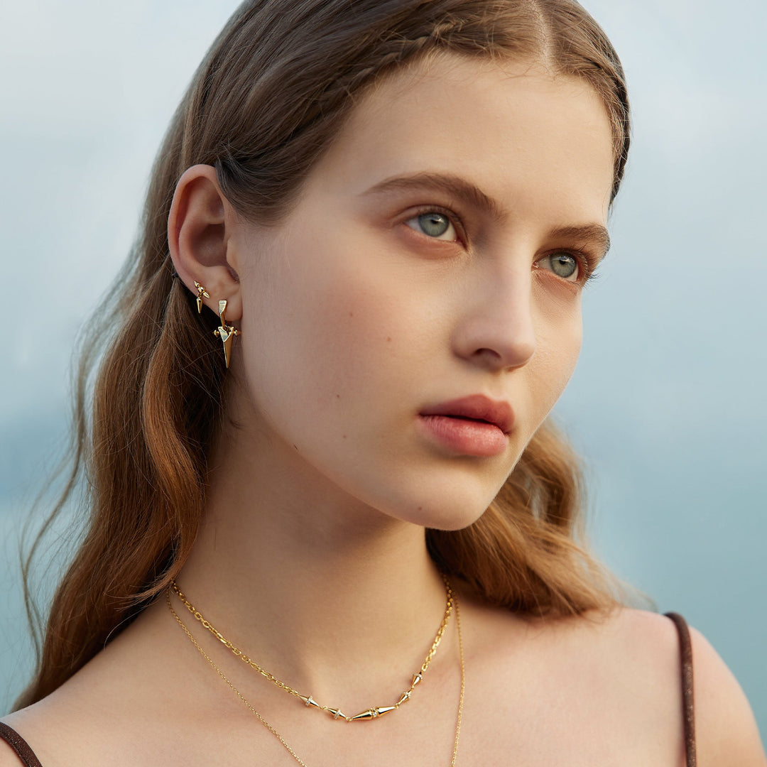 Gold Geometric Chain Necklace - Ania Haie