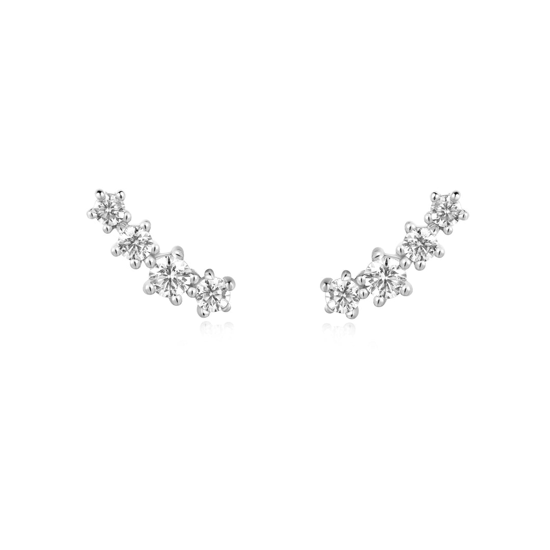 Silver Sparkle Climber Studs - Ania Haie