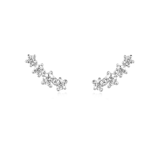 Silver Sparkle Climber Studs - Ania Haie