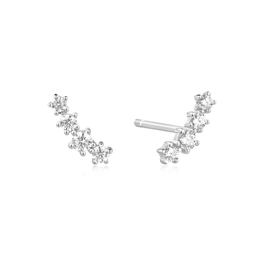 Silver Sparkle Climber Studs - Ania Haie