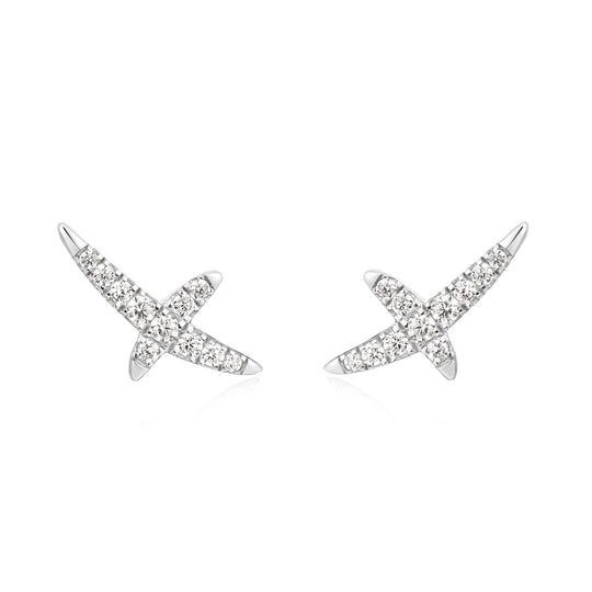 Silver Kiss Pavé Studs - Ania Haie