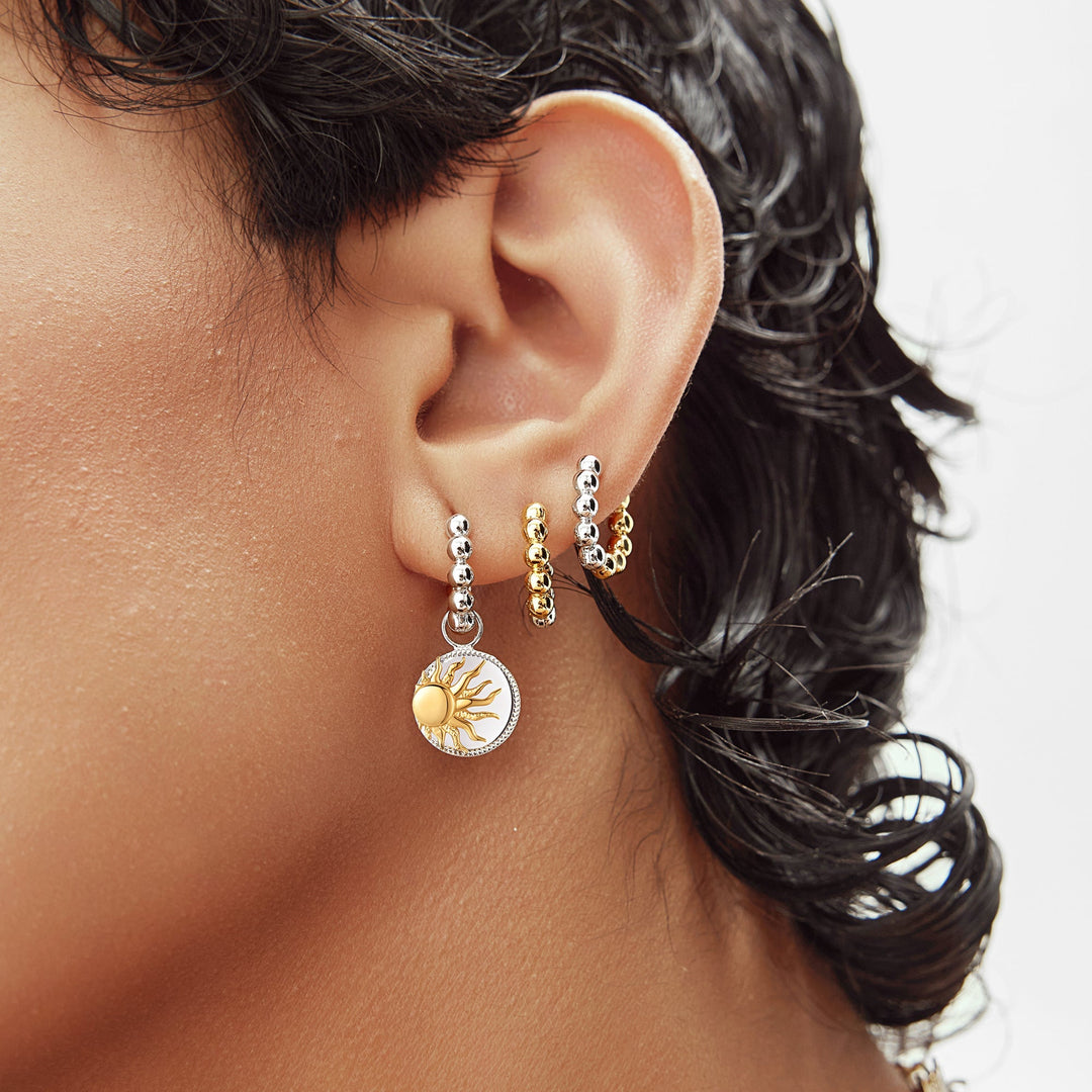 Two Tone Bright Sun Earring Charm - Ania Haie