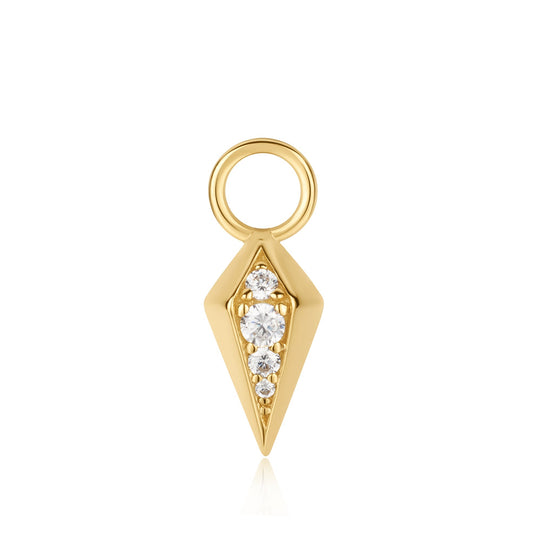 Gold Rhombus Earring Charm - Ania Haie