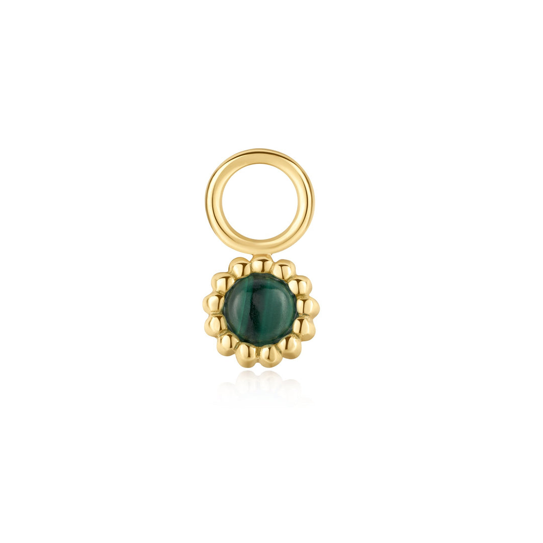 Gold Malachite and Turquoise Earring Charm - Ania Haie