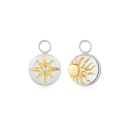 Two Tone Bright Sun Earring Charm - Ania Haie