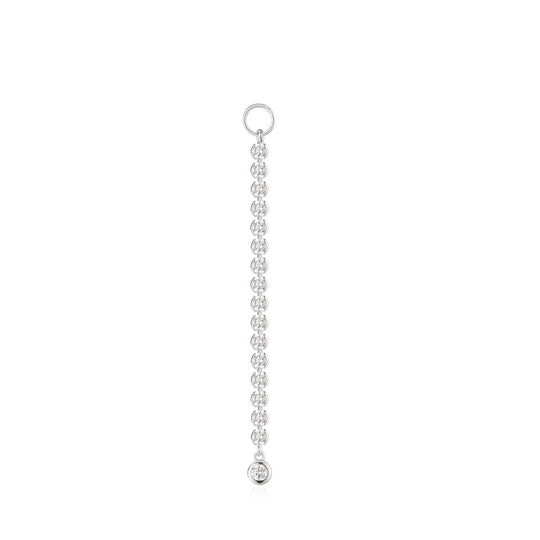 Silver Row Bezel Earring Charm - Ania Haie