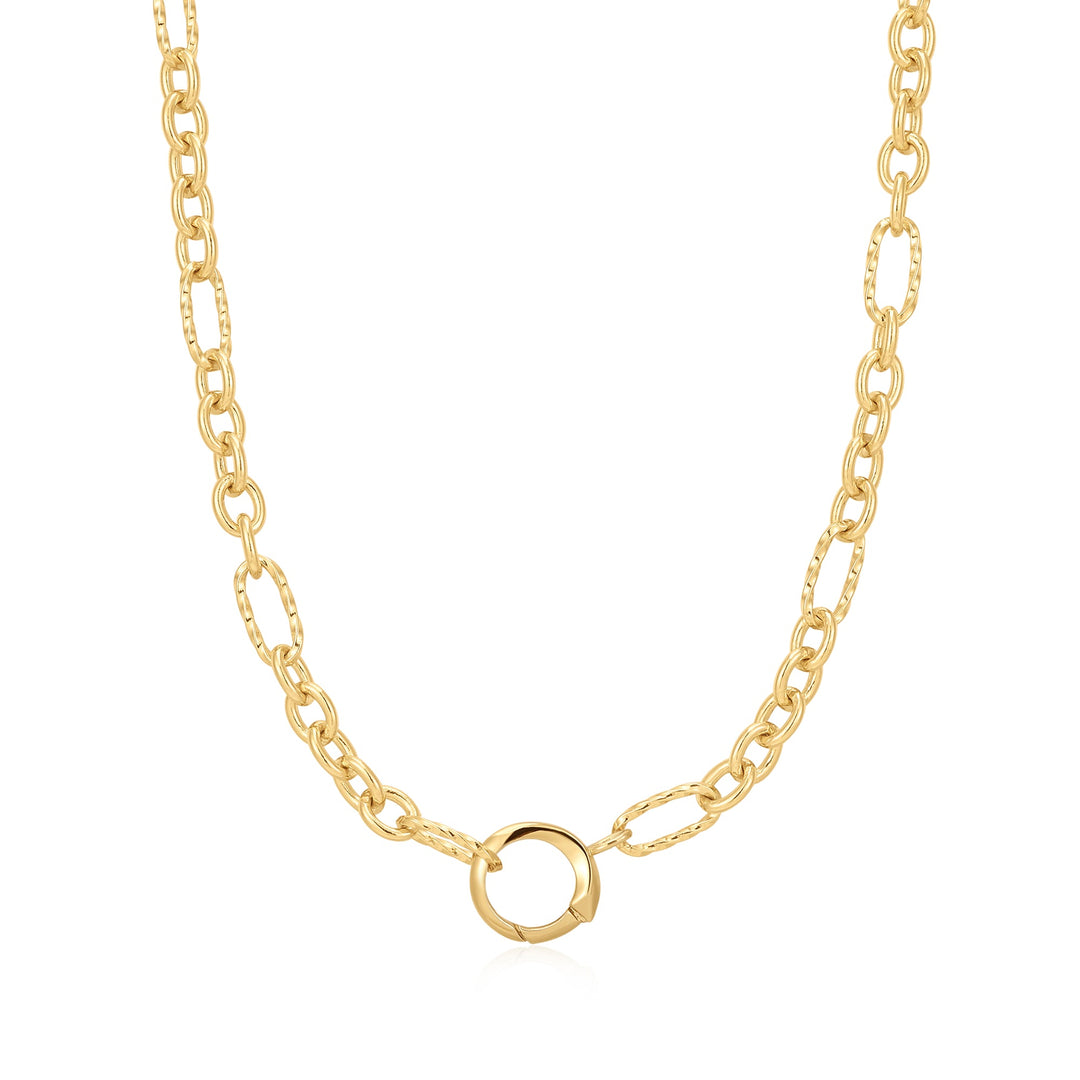 Gold Mixed Link Charm Chain Connector Necklace - Ania Haie