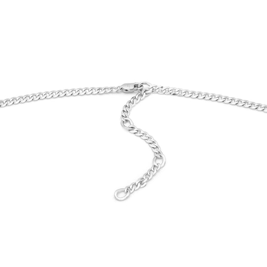 Silver Curb Chain Charm Connector Necklace - Ania Haie