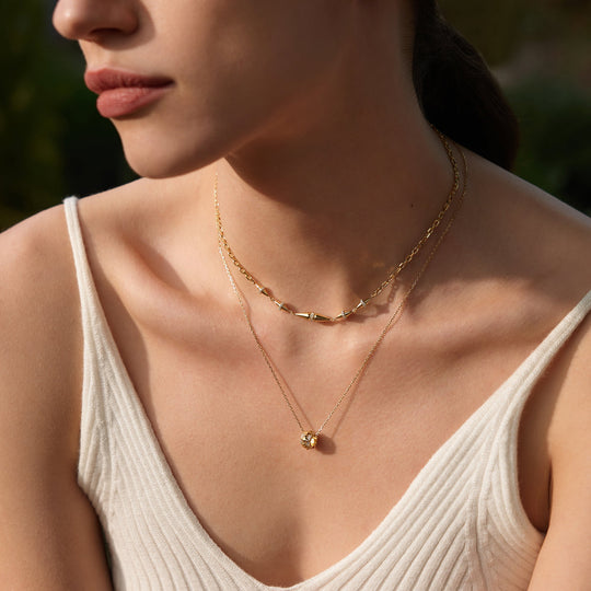 Gold Geometric Chain Necklace - Ania Haie