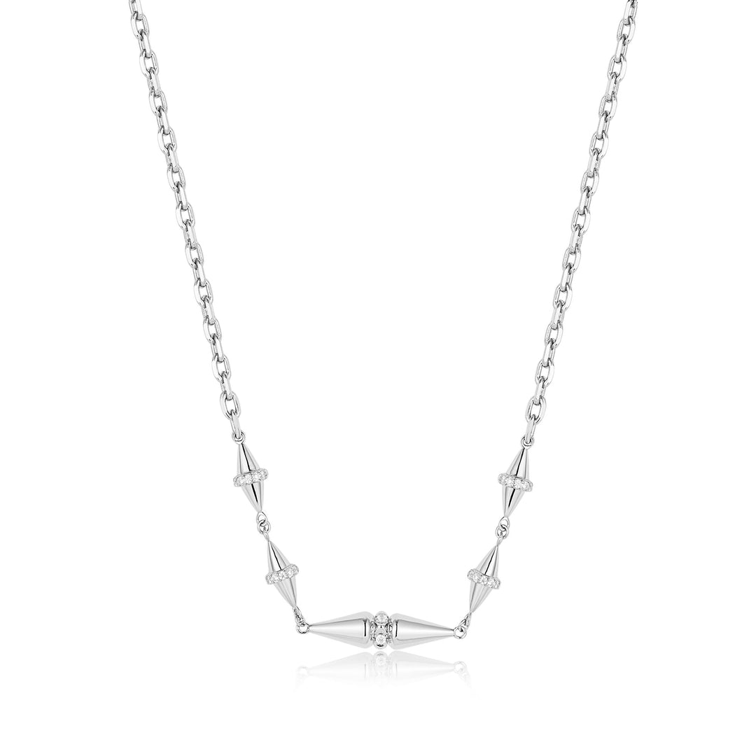 Silver Geometric Chain Necklace - Ania Haie