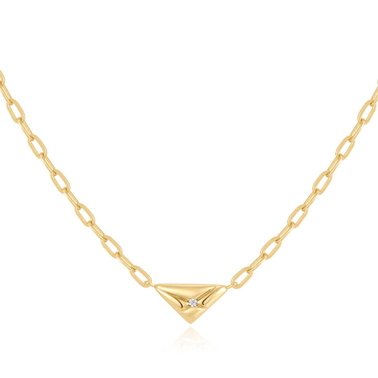 Gold Triangle Necklace - Ania Haie