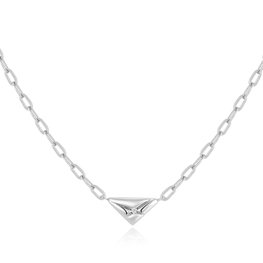 Silver Triangle Necklace - Ania Haie