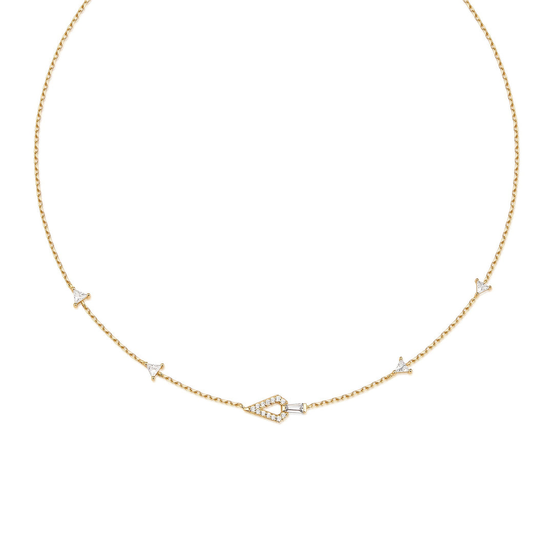 Gold Geometric Satellite Necklace - Ania Haie