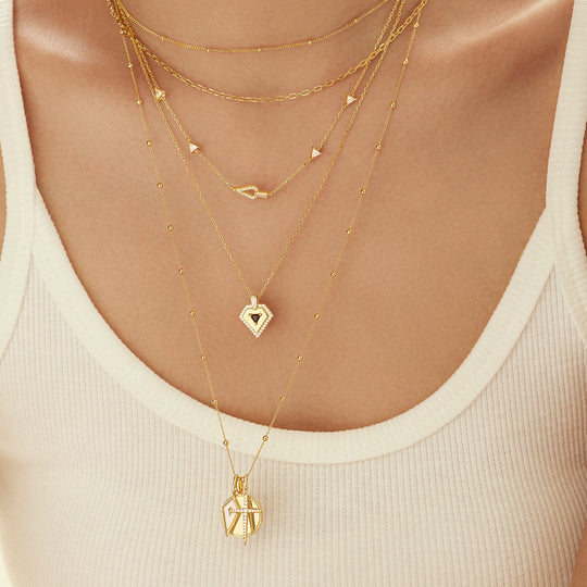 Gold Geometric Satellite Necklace - Ania Haie