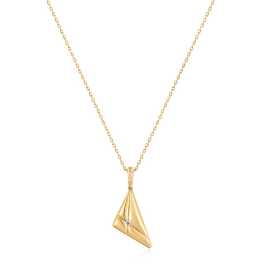 Silver Triangle Pendant Necklace - Ania Haie