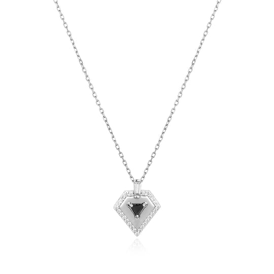 Silver Geometric Necklace - Ania Haie