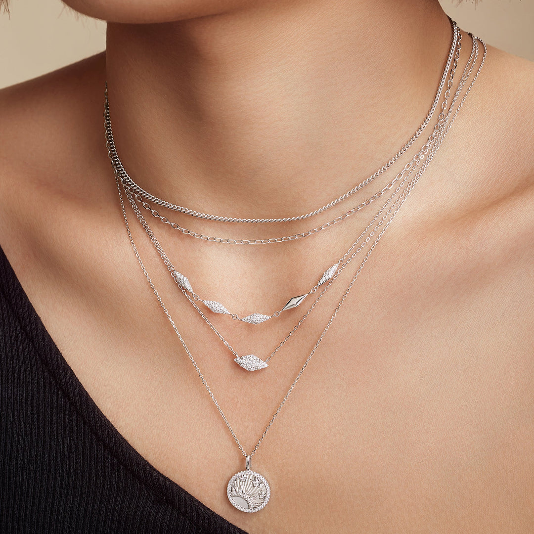 Silver Shiny Curb Necklace - Ania Haie