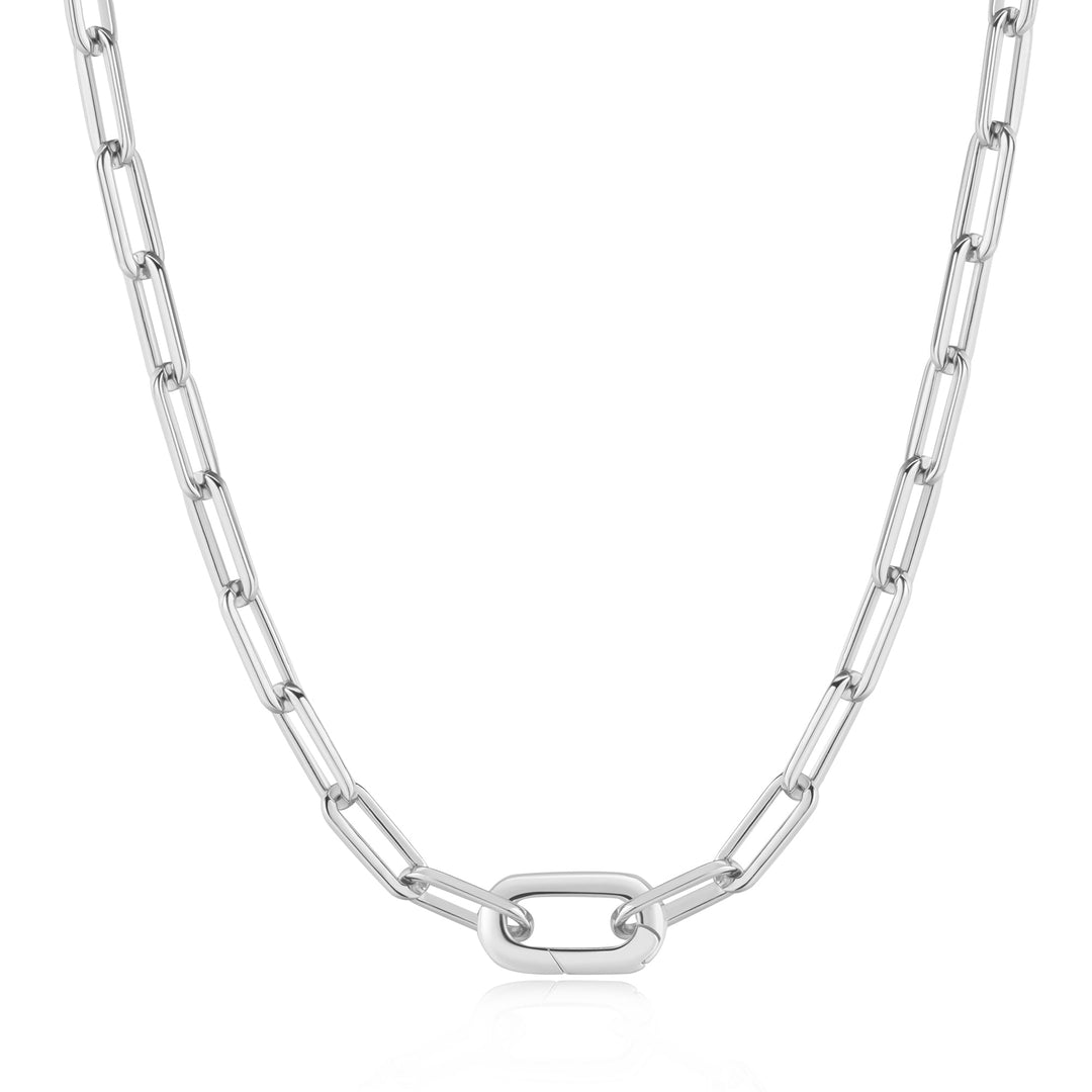 Silver Linked Chunky Chain Necklace - Ania Haie