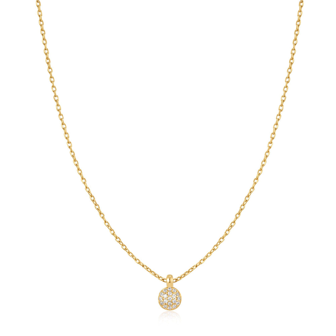 Gold Sphere Pavé Necklace - Ania Haie