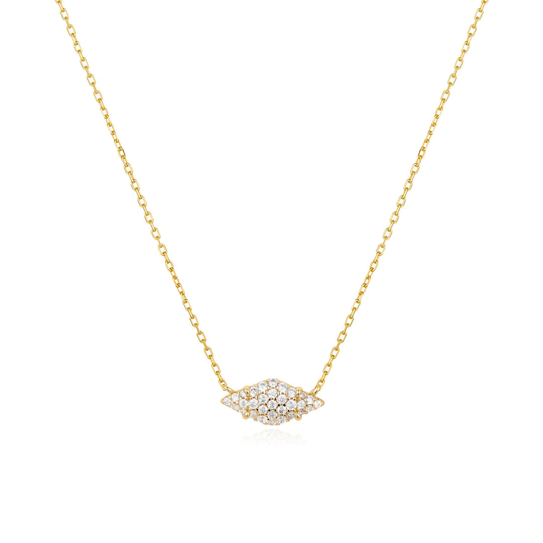 Gold Pavé Sparkle Necklace - Ania Haie