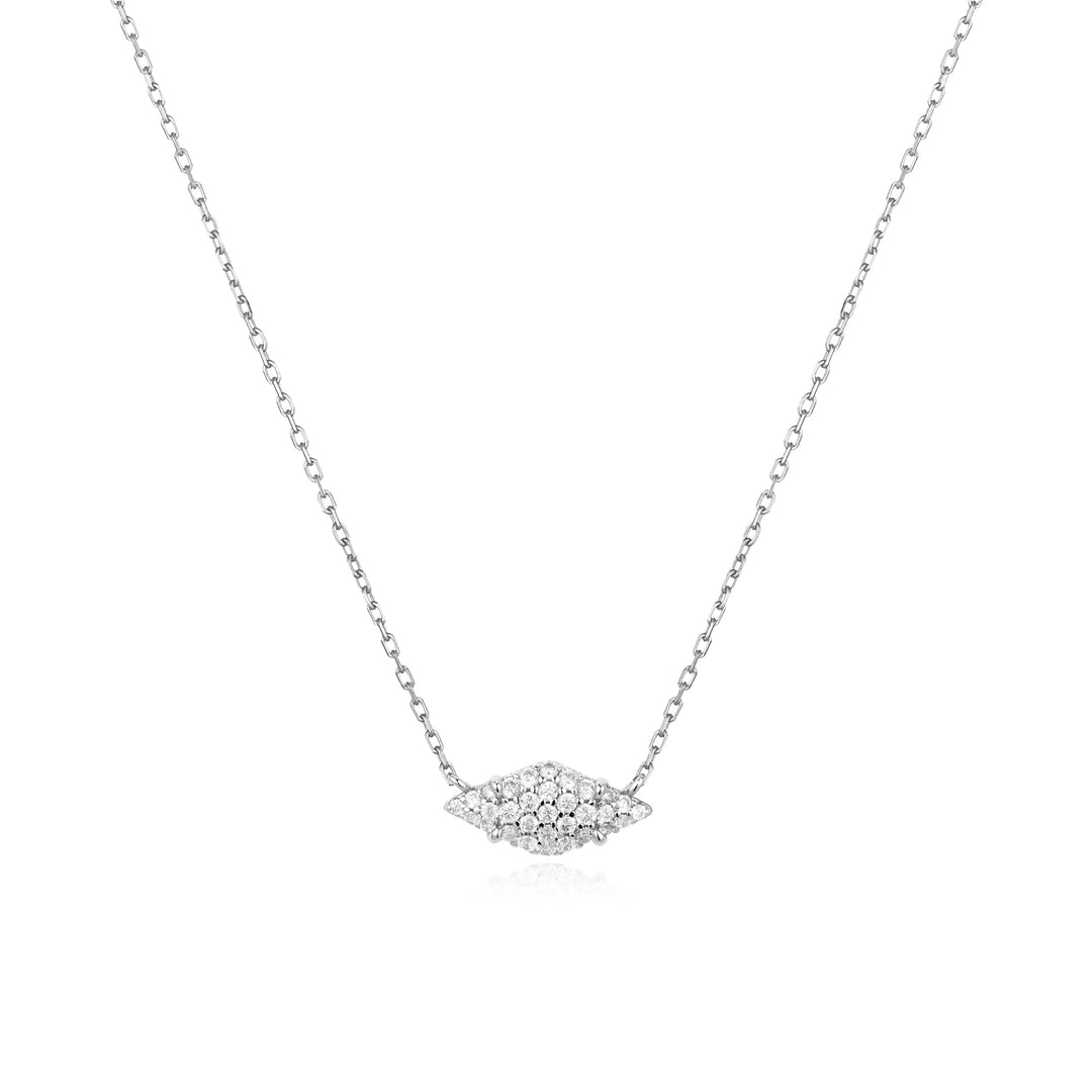 Silver Pavé Sparkle Necklace - Ania Haie