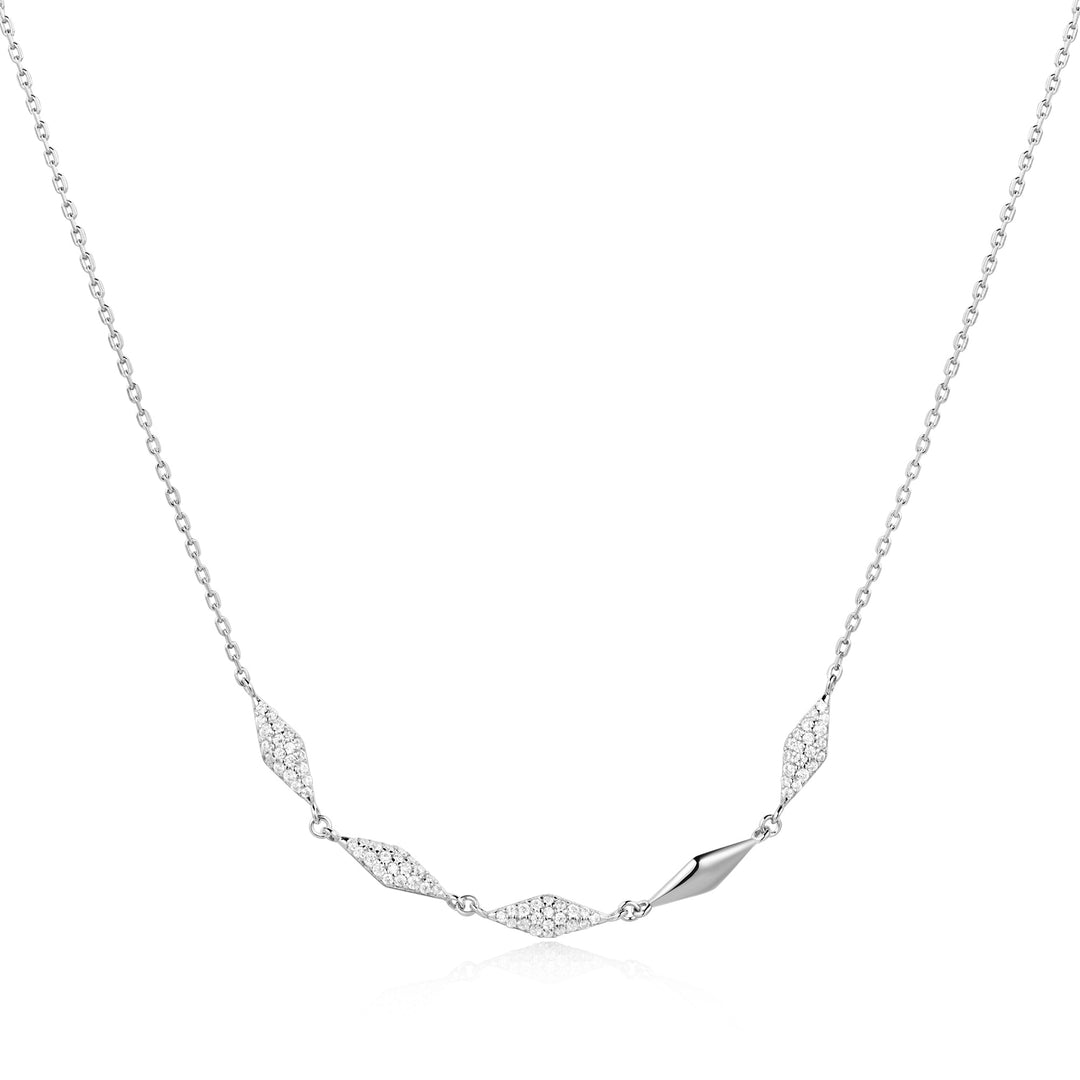 Silver Multi Sparkle Necklace - Ania Haie