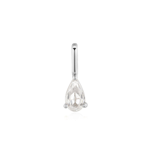 Silver Tear Drop Charm - Ania Haie