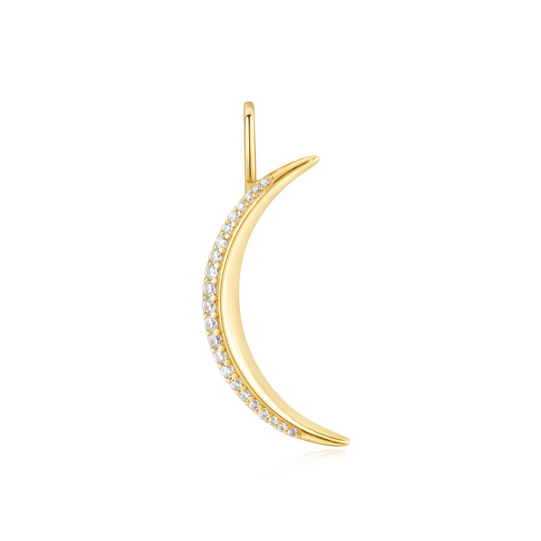 Gold Moon Pavé Charm - Ania Haie