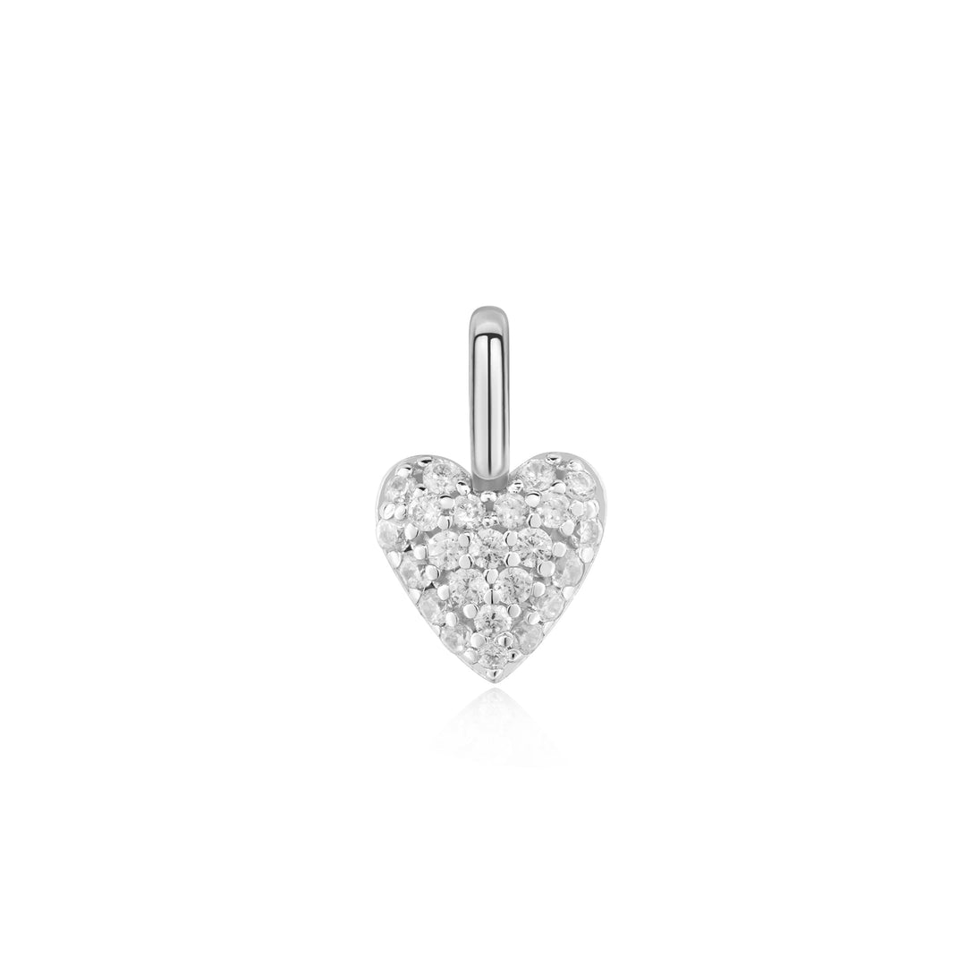 Silver Heart Pavé Charm - Ania Haie