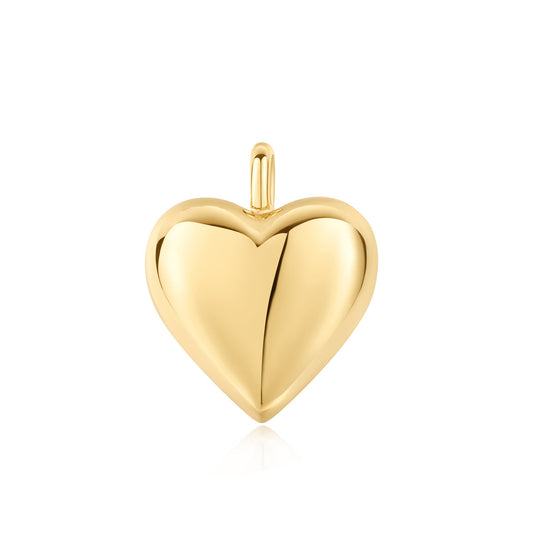 Gold Dome Heart Charm - Ania Haie