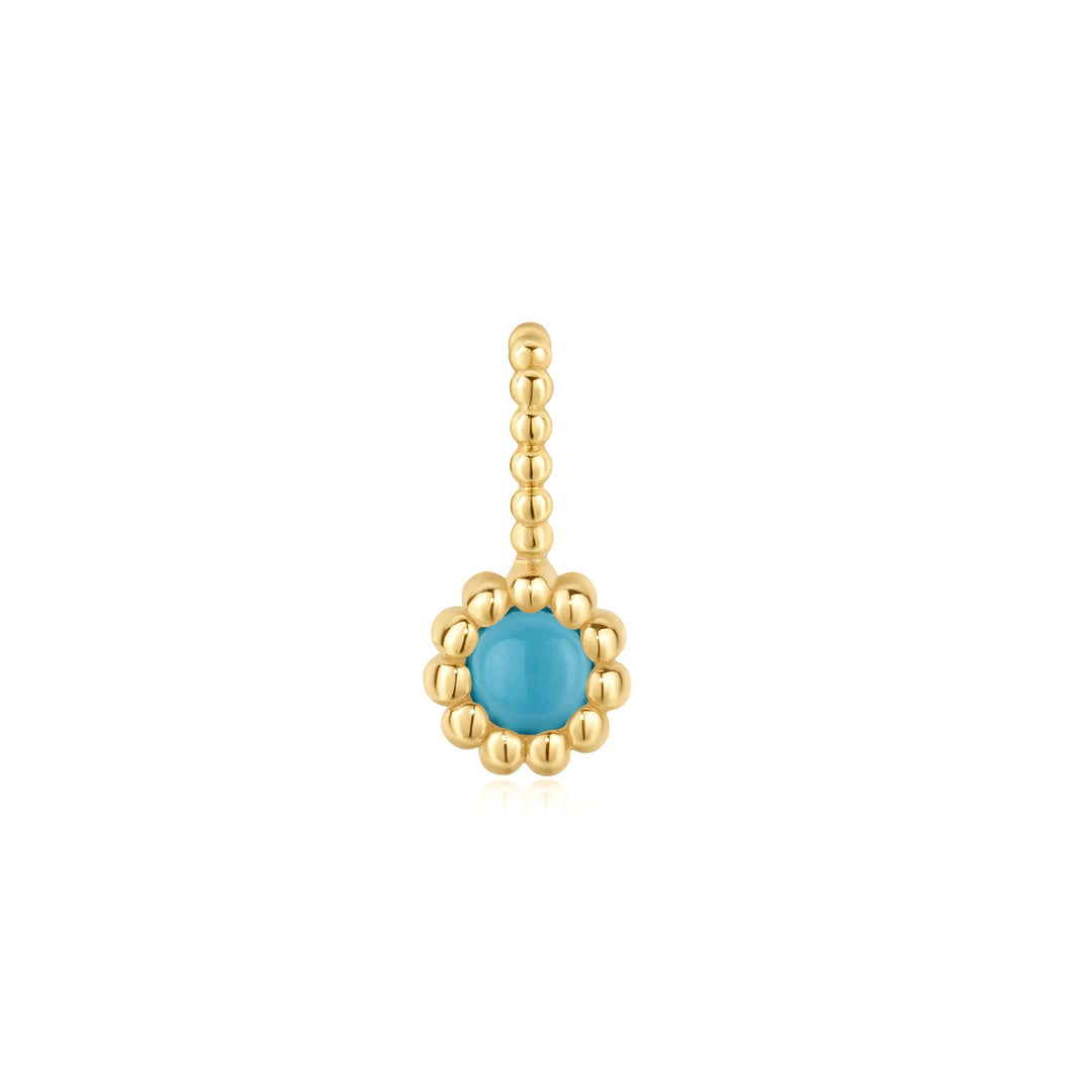 Gold Malachite and Turquoise Charm - Ania Haie