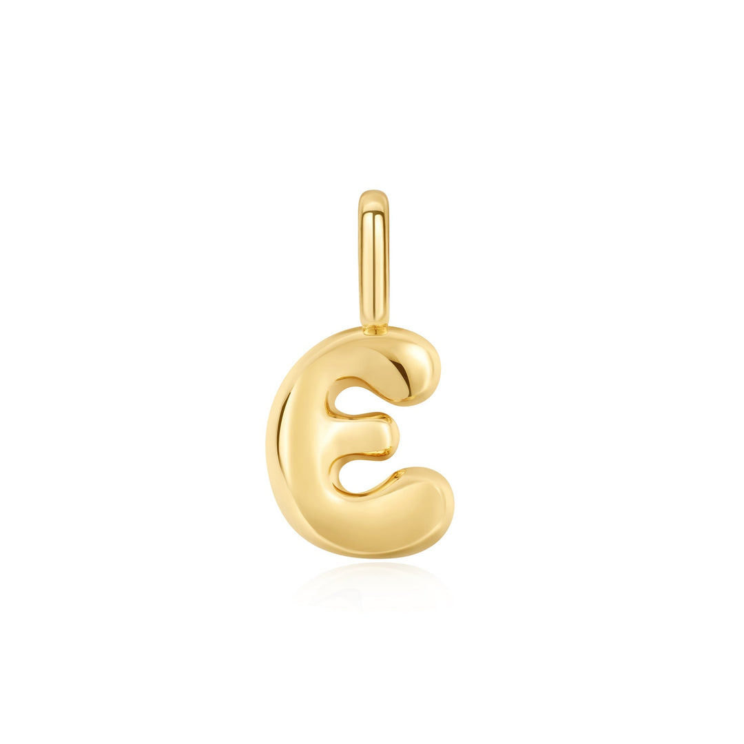 Gold E Letter Charm - Ania Haie