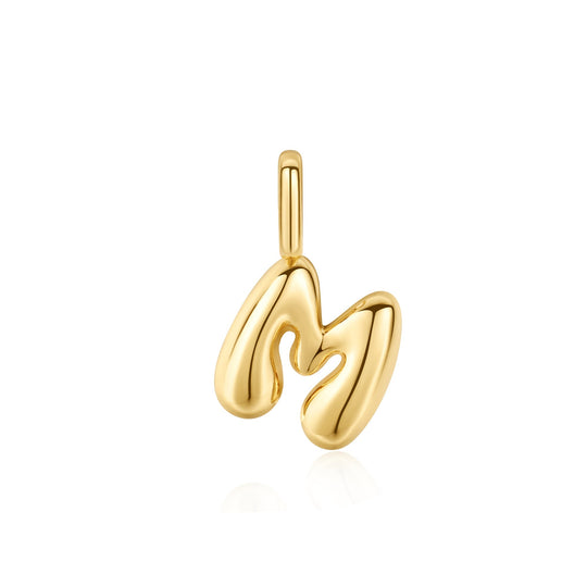 Gold M Letter Charm - Ania Haie