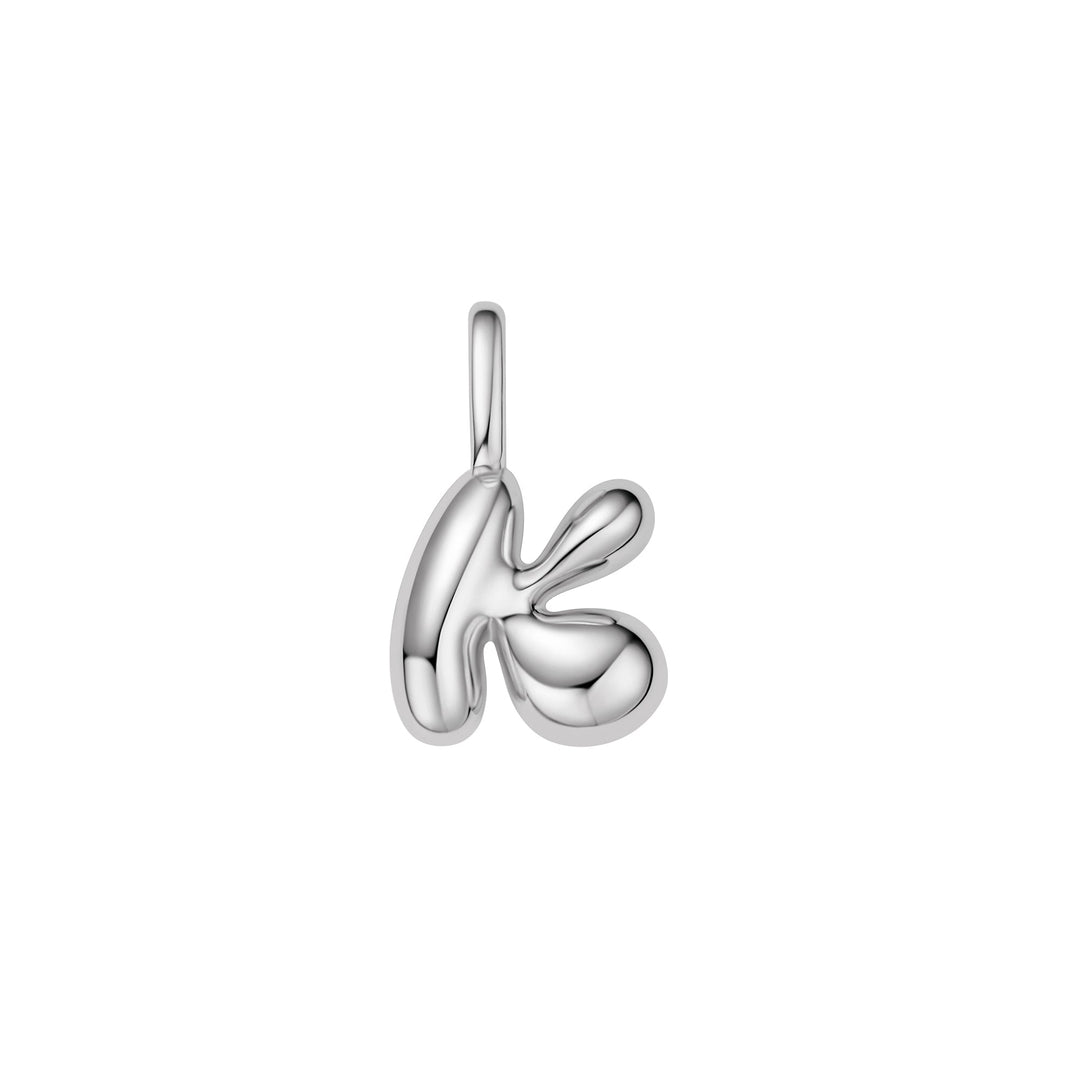 Silver K Letter Charm - Ania Haie