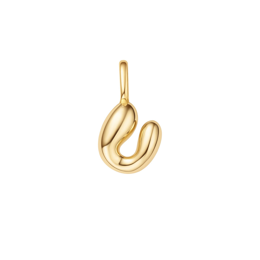 Gold U Letter Charm - Ania Haie