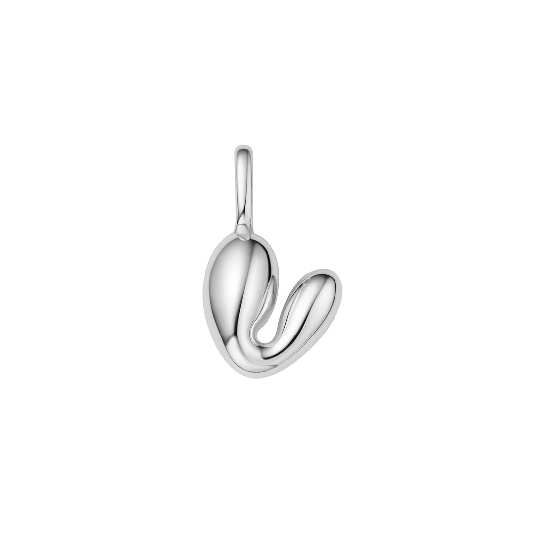 Silver V Letter Charm - Ania Haie