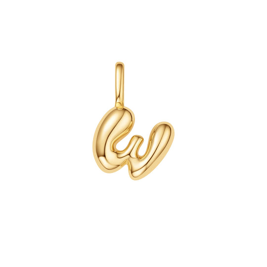 Gold W Letter Charm - Ania Haie