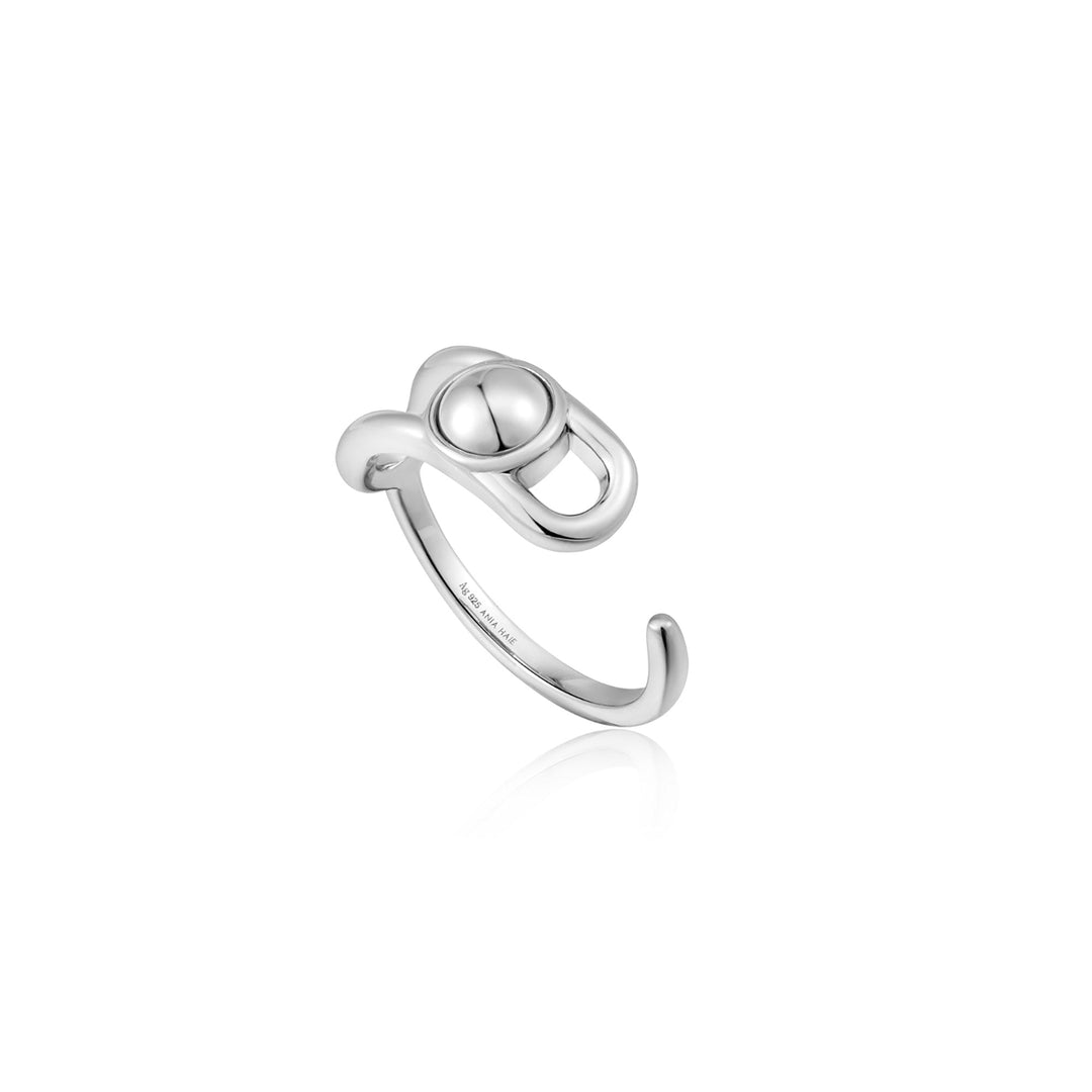 Silver Orb Claw Adjustable Ring - Ania Haie