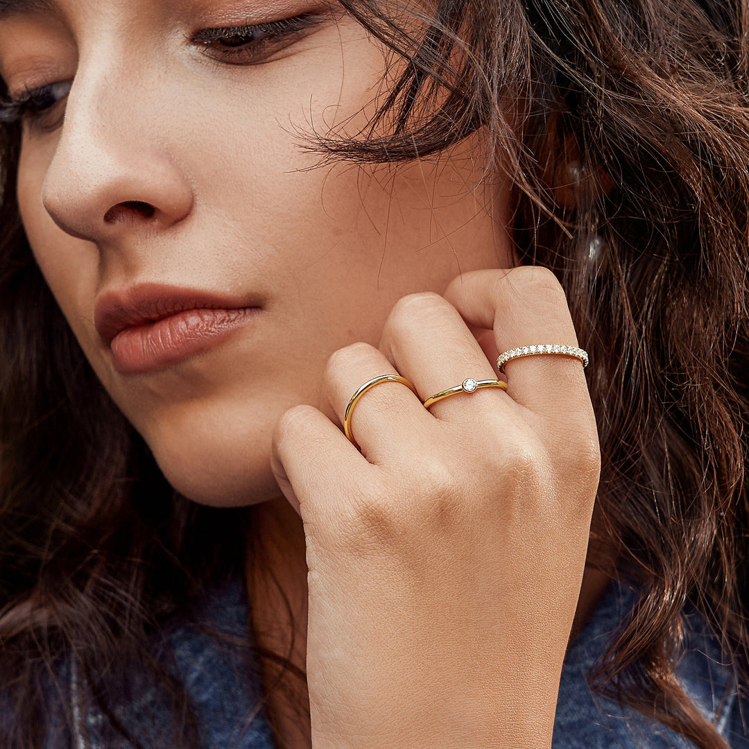 Gold Plain Ring - Ania Haie