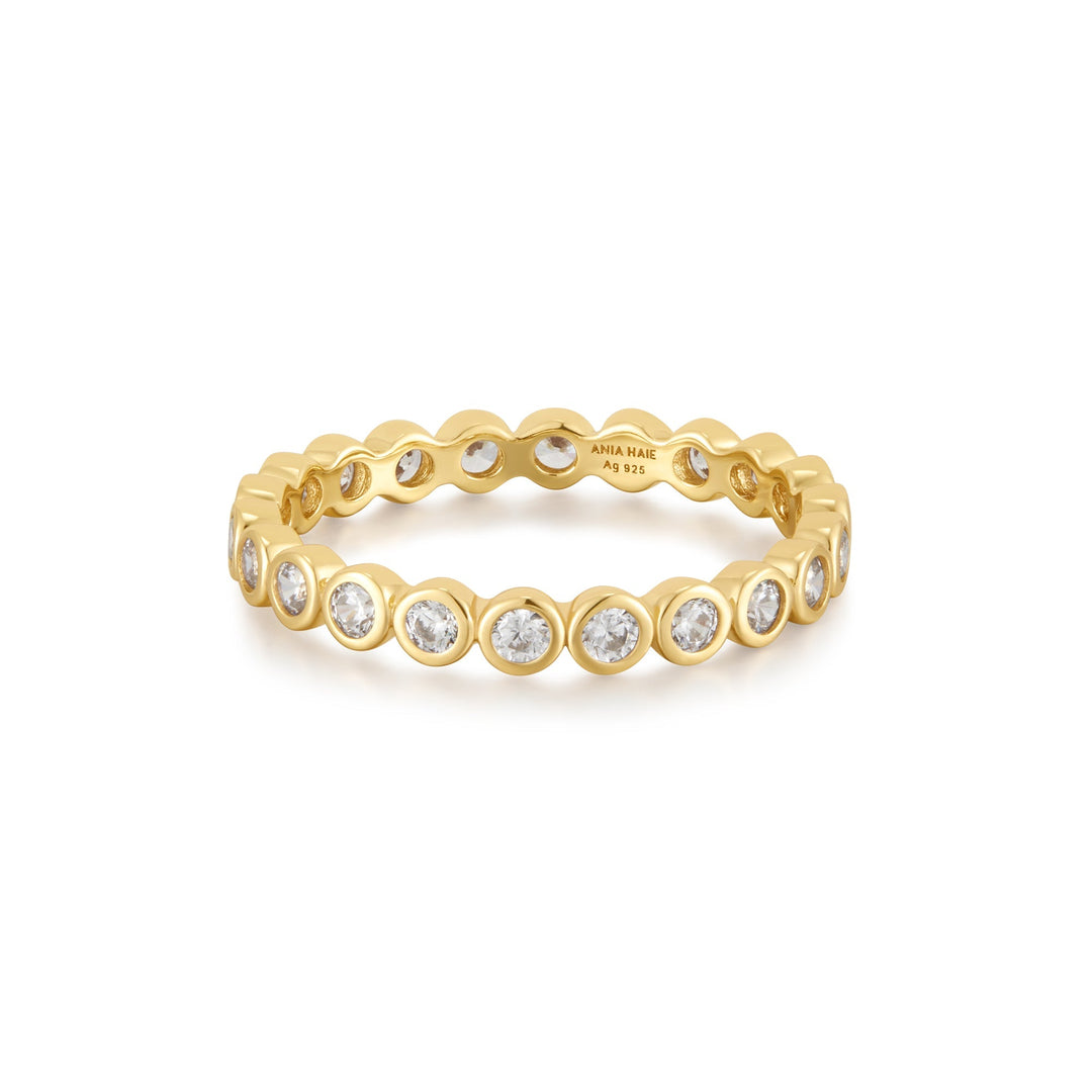 Gold Bezel Set Ring - Ania Haie