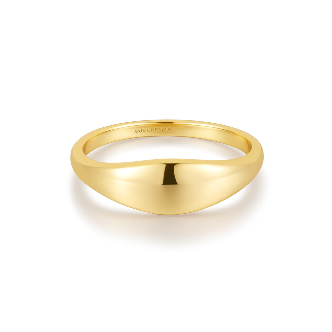 Gold Dome Plain Ring - Ania Haie